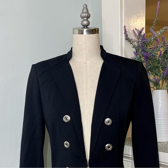 White House Black Market Ponte Blazer Jacket Size 0 XS - Picture 5 of 12